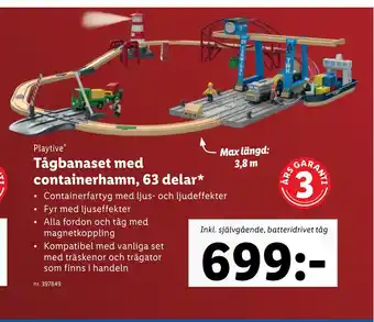 Lidl Tågbanaset med containerhamn, 63 delar erbjuda