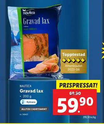 Lidl Gravad lax erbjuda