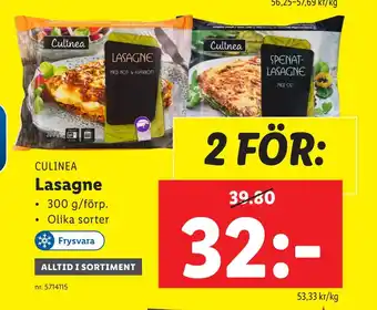 Lidl Lasagne erbjuda