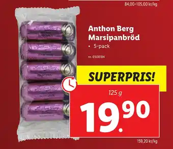 Lidl Anthon berg marsipanbröd erbjuda