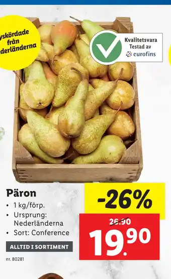 Lidl Päron erbjuda