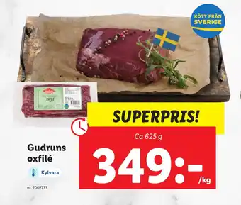 Lidl Gudruns oxfilé erbjuda