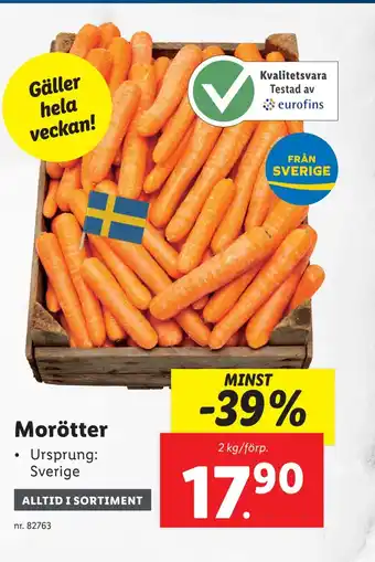 Lidl Morötter erbjuda