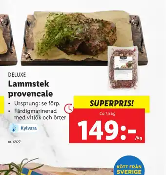 Lidl Lammstek provencale erbjuda