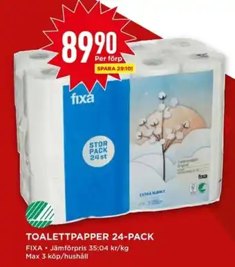 Willys TOALETTPAPPER 24-PACK erbjuda