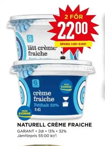 Willys NATURELL CRÈME FRAICHE erbjuda