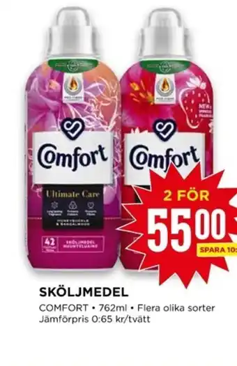 Willys SKÖLJMEDEL COMFORT. 762ml. erbjuda