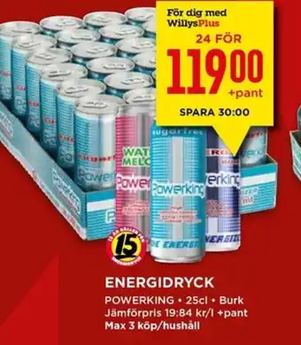 ENERGIDRYCK POWERKING 25cl