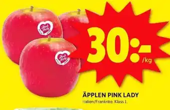 ICA Kvantum ÄPPLEN PINK LADY erbjuda