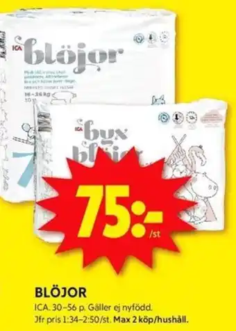 ICA Kvantum BLÖJOR erbjuda
