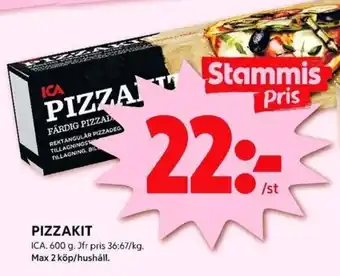 ICA Kvantum PIZZAKIT erbjuda