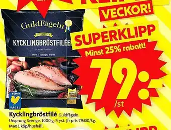 ICA Supermarket Kycklingbröstfilé erbjuda