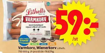 ICA Supermarket Varmkorv, Wienerkorv erbjuda