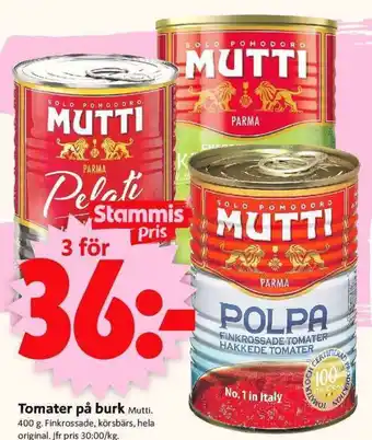 ICA Supermarket Tomater på burk erbjuda