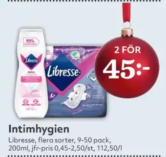 Hemköp Libresse bindor erbjuda