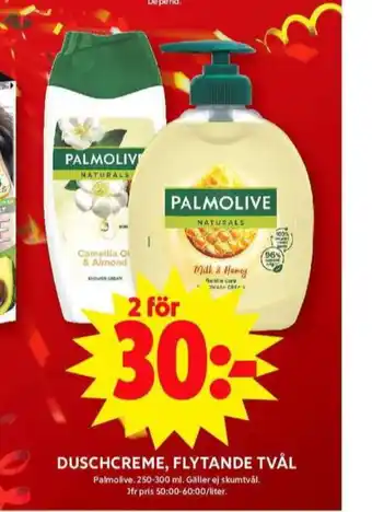 ICA Maxi Palmolive duschtvål erbjuda