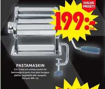 ICA Maxi Ica pastamaskin erbjuda