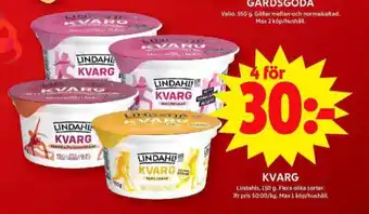 ICA Maxi Lindahls kvarg erbjuda