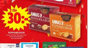 Annas pepparkakor