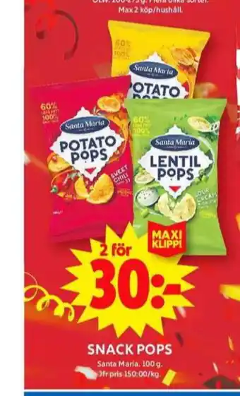 ICA Maxi Santa maria chips erbjuda