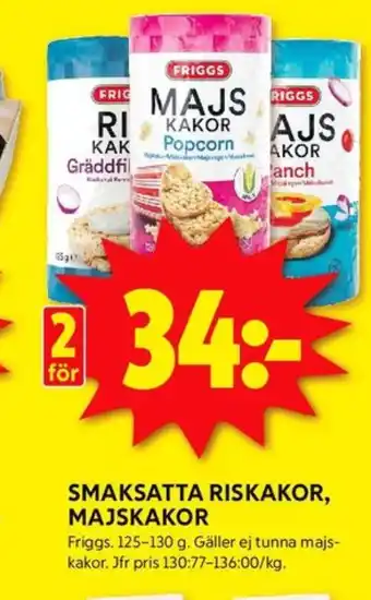 ICA Kvantum Friggs majskakor erbjuda