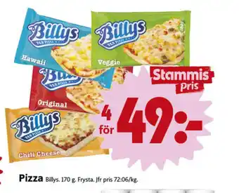 ICA Nära Billys pizza erbjuda
