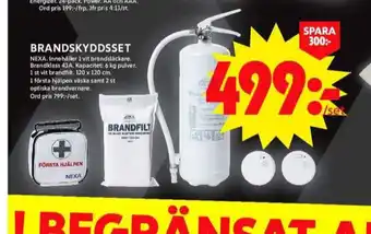 ICA Maxi Nexa brandskyddsset erbjuda