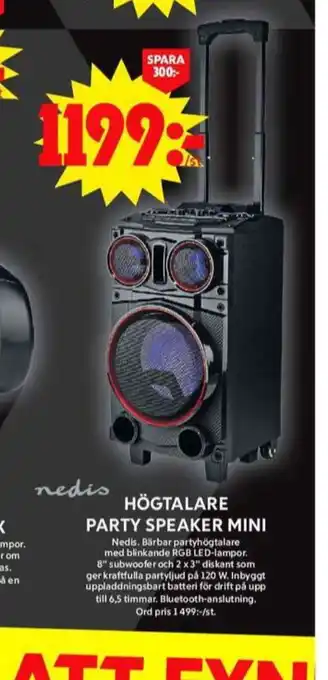 ICA Maxi Nedis högtalare erbjuda