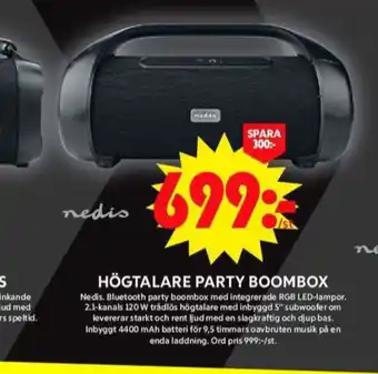 ICA Maxi Nedis högtalare erbjuda
