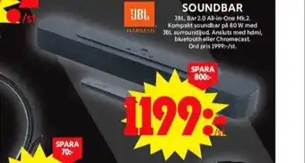 ICA Maxi Jbl soundbar erbjuda