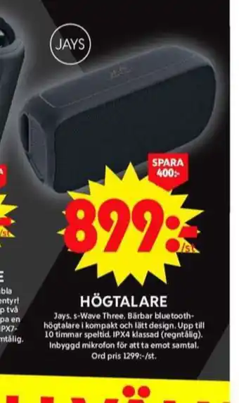 ICA Maxi Jays högtalare erbjuda