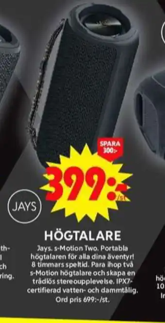 ICA Maxi Jays högtalare erbjuda