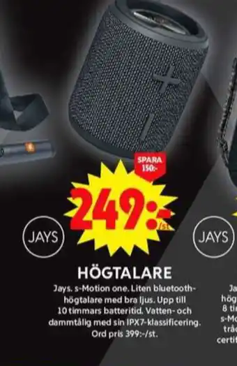 ICA Maxi Jays högtalare erbjuda