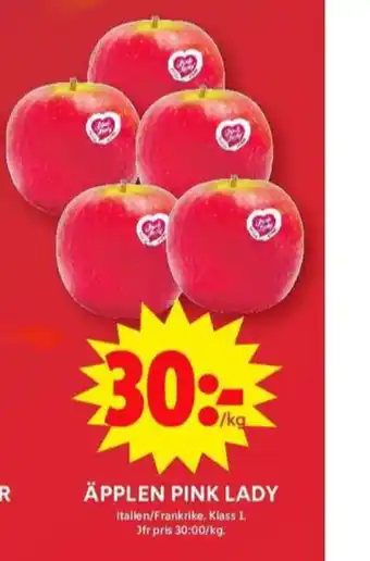 ICA Maxi Pink lady äpplen erbjuda