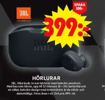 ICA Maxi Jbl headset erbjuda