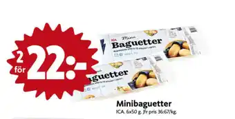 ICA Nära Ica baguetter erbjuda