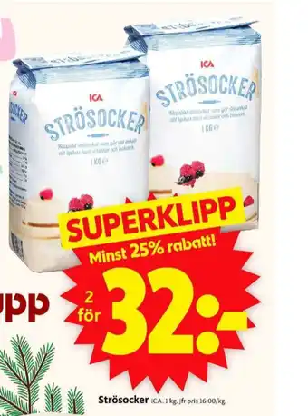 ICA Supermarket Ica strösocker erbjuda