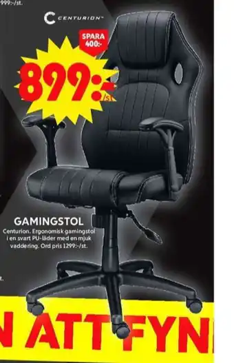 ICA Maxi Centurion gamingstol erbjuda