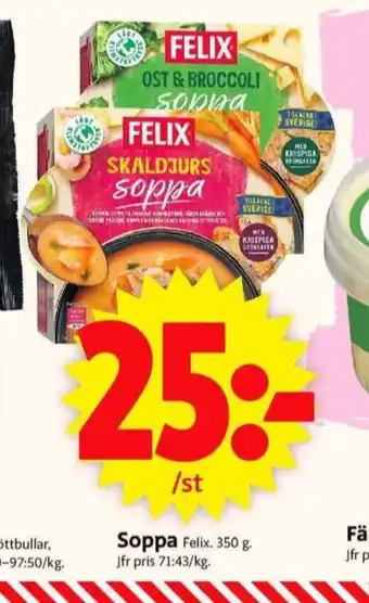 ICA Supermarket Felix soppor erbjuda