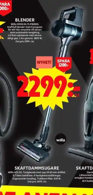 ICA Maxi Wilfa dammsugare erbjuda