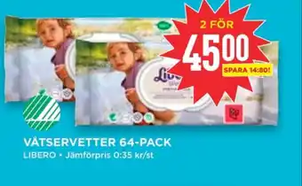 Willys Hemma Libero tvättservetter erbjuda
