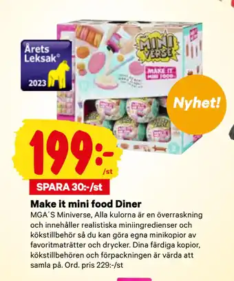 City Gross Make it mini food diner erbjuda