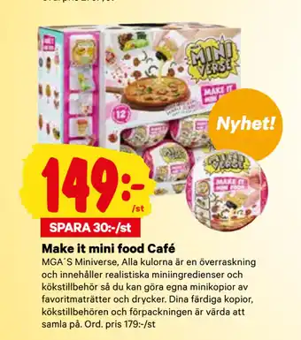 City Gross Make it mini food café erbjuda