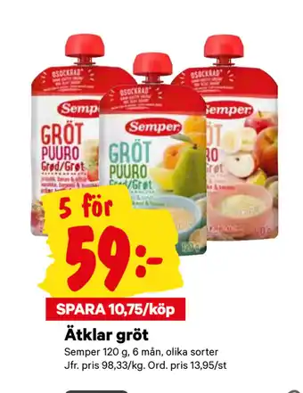 City Gross Ätklar gröt erbjuda