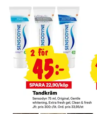 City Gross Tandkräm erbjuda