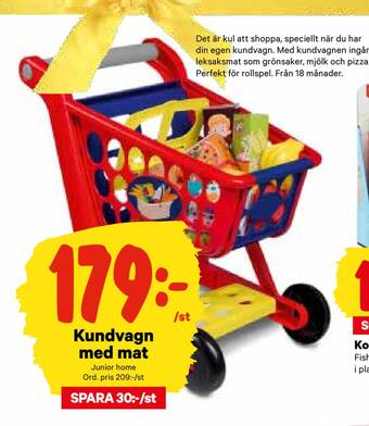 City Gross Kundvagn med mat erbjuda