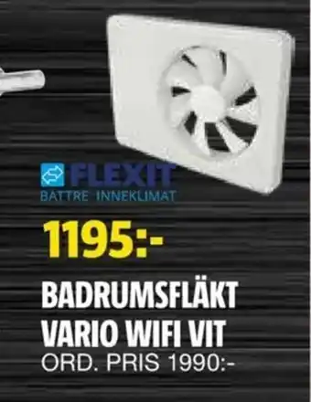 Bauhaus BADRUMSFLÄKT VARIO WIFI VIT erbjuda
