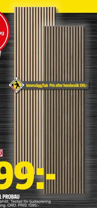 Bauhaus AKUSTIKPANEL PROBAU erbjuda