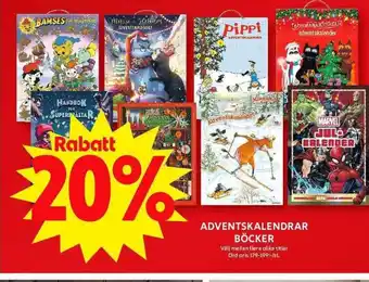 ICA Maxi ADVENTSKALENDRAR BÖCKER erbjuda