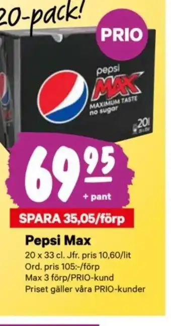 City Gross Pepsi Max erbjuda